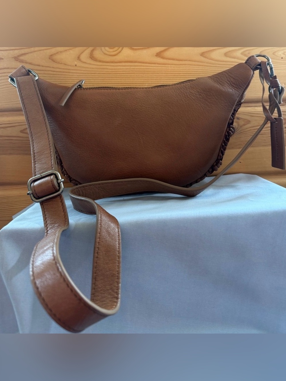 Shyanne Women's Western Heritage Woven Leather Sling Bag - Picture 11 of 11